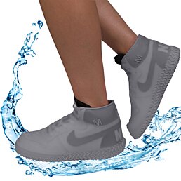 Voděodolné návleky na tenisky silikonové elastické Raincover for Sneakers bílé S - Náhled