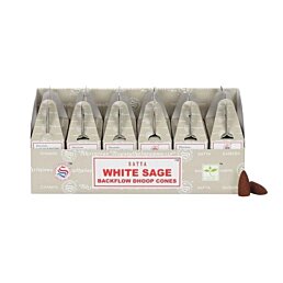 Vonné kužely Satya - White Sage Backflow, 24ks - Náhled