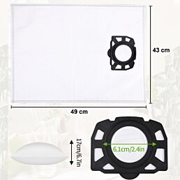 Sada náhradních sáčků do vysavače KARCHER 10ks WDK-SE5 - Náhled