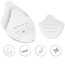 Výztuha proti pokrčení vnitřní špičky bot (2ks), bílé - Náhled