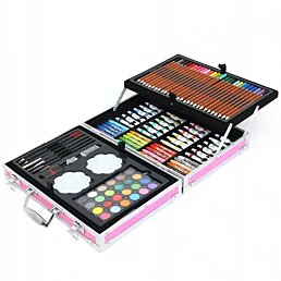 Výtvarná sada ve stylovém kufříku Girls - Náhled