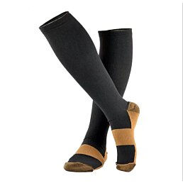 Kompresní podkolenky unisex, černé