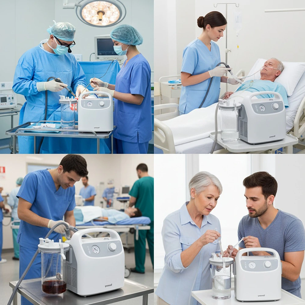 Elektrická odsávačka Yuwell 7E-G1 detail ovládání