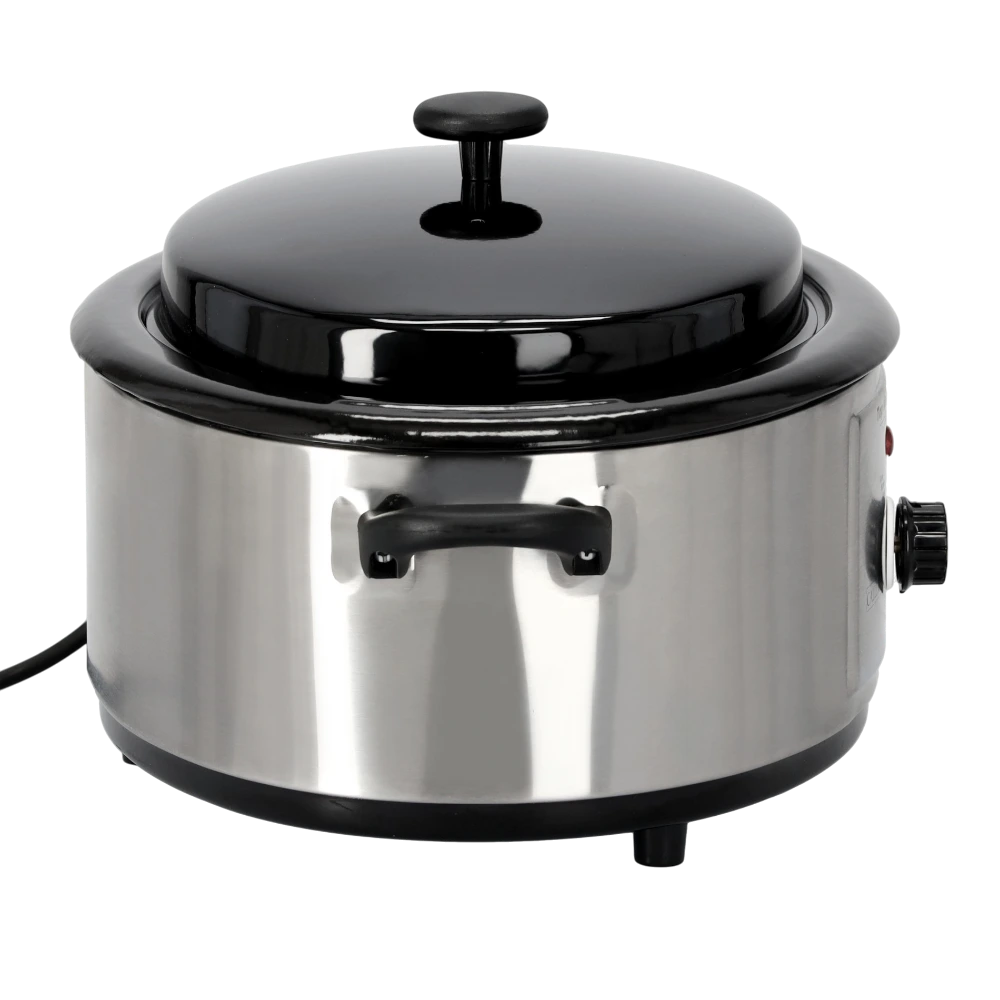 Detail elektrického ohřívače masážních kamenů – nerezové provedení