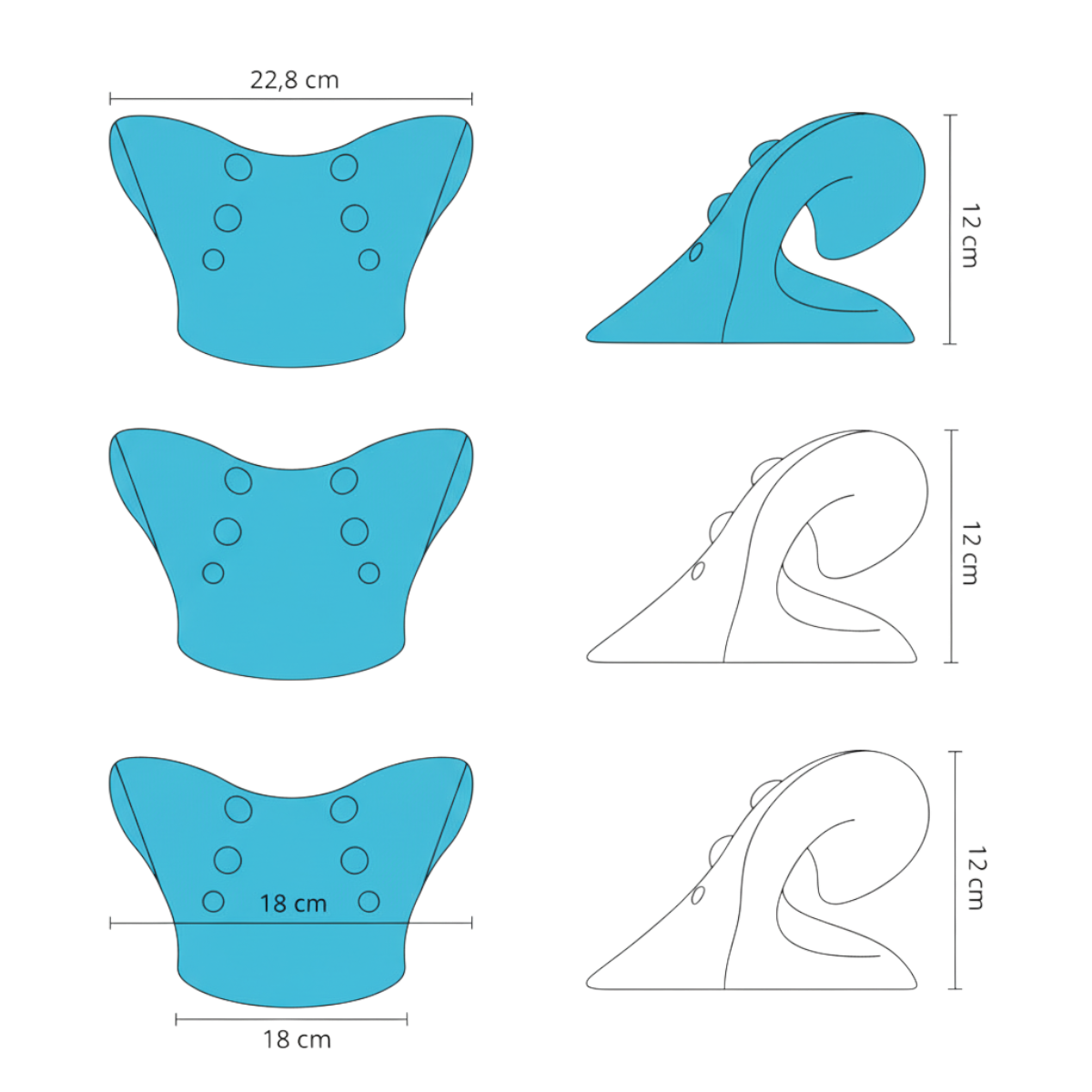 Použití trakčního polštáře na podporu krční páteře