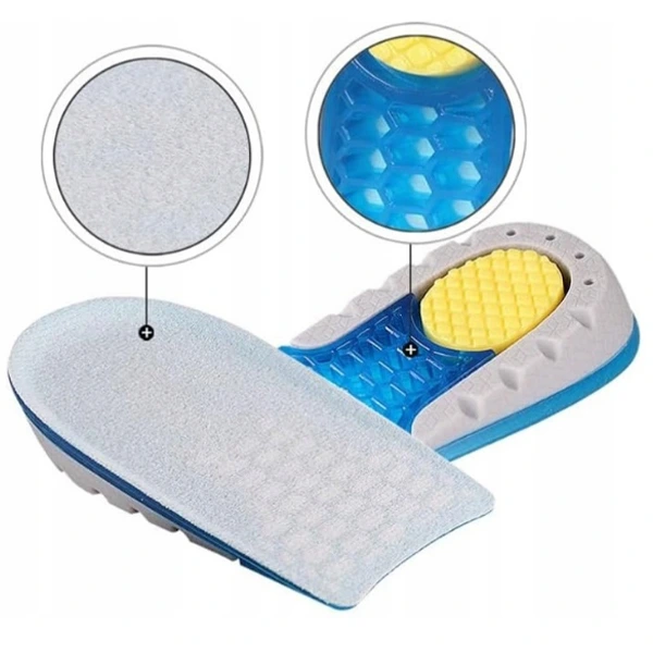 gelové podpatěnky s voštinovou strukturou