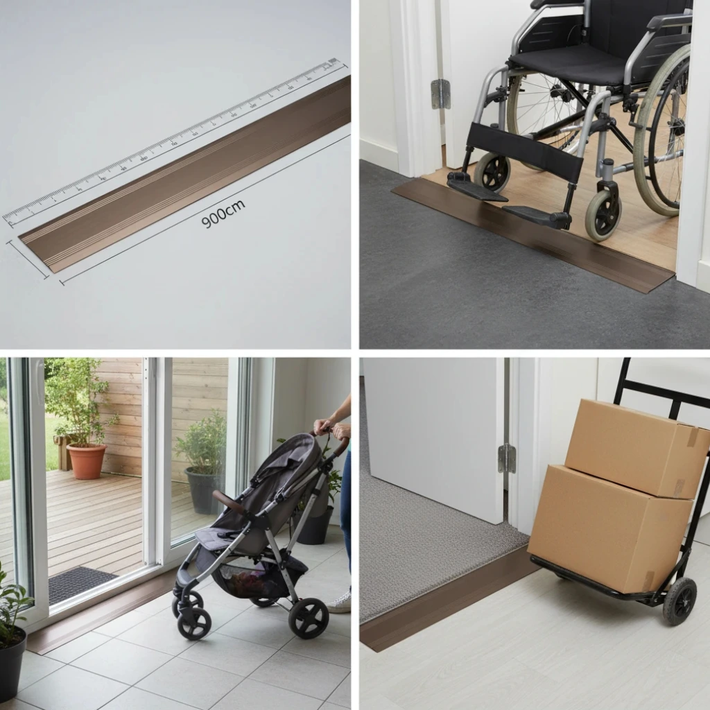 Hliníková lišta 900 mm – detail hrany