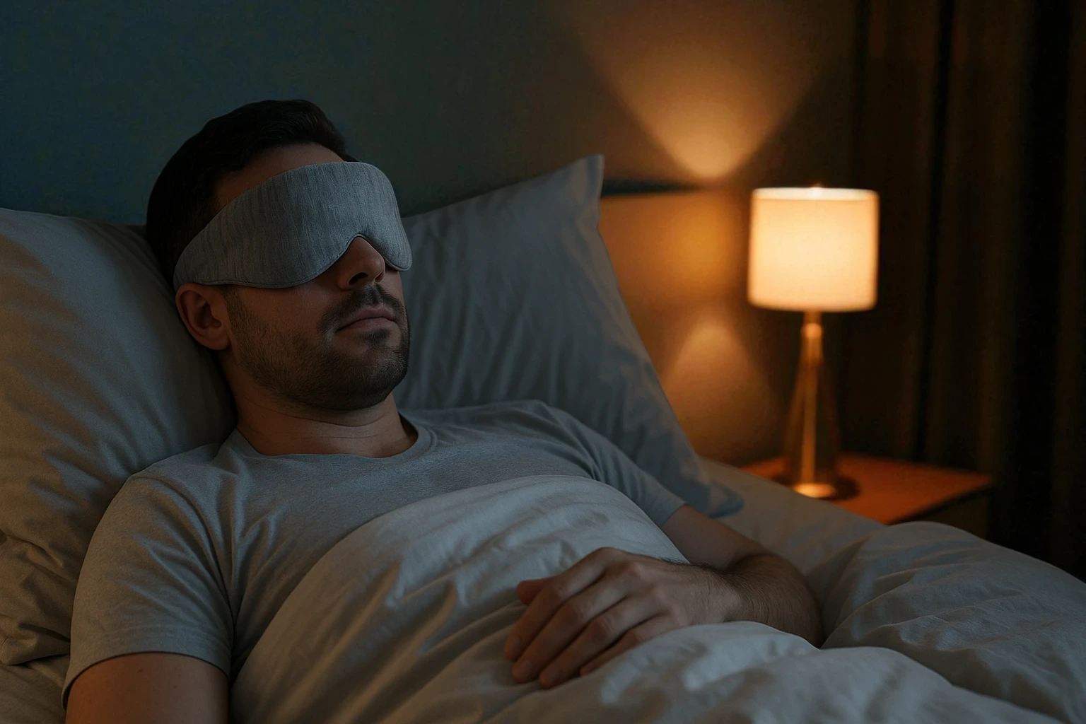 Složená cestovní maska na spaní – kompaktní balení