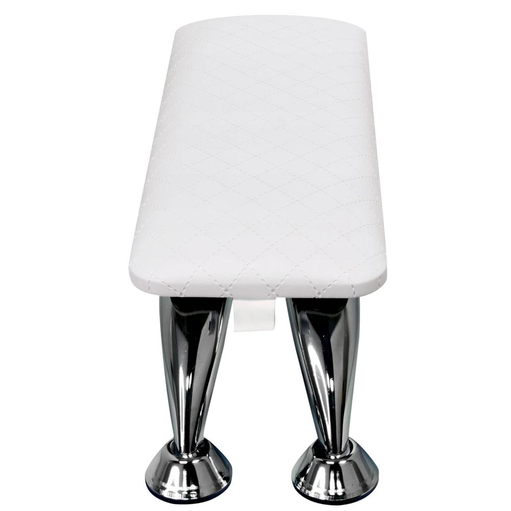 Bílá manikúrní opěrka ruky do salonu – stabilní konstrukce