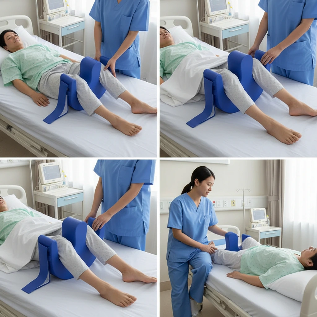 Polohovací pomůcka U-vankúš – stabilní opora a jistý úchop při otáčení pacienta