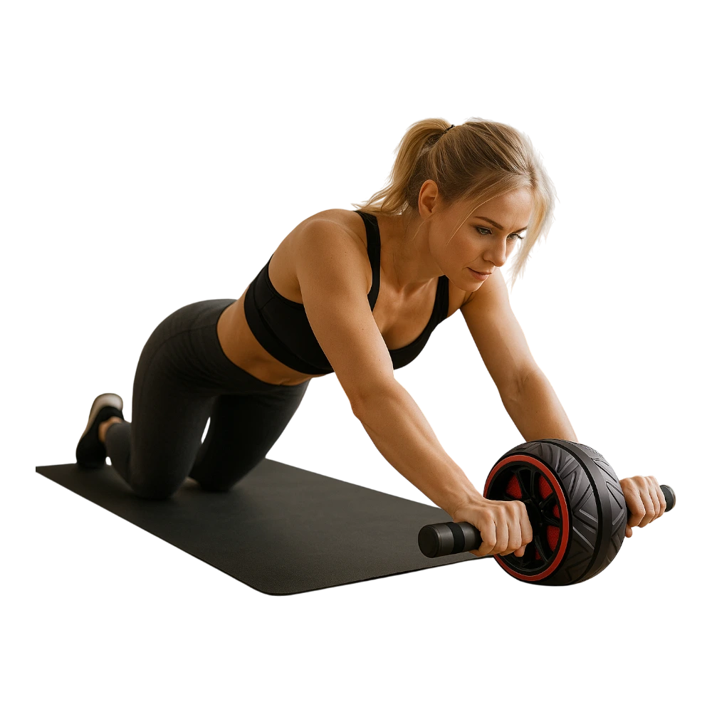 Kolečko na posilování břišních svalů – černo-červené provedení