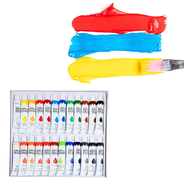 umělecká sada se stojanem a barvami