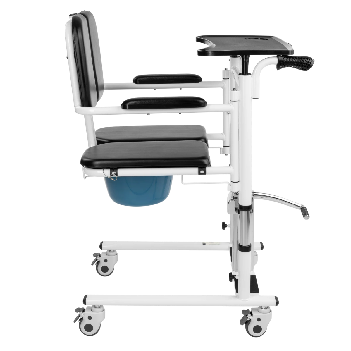 Hydraulická stolička na přesun pacientů – celkový pohled