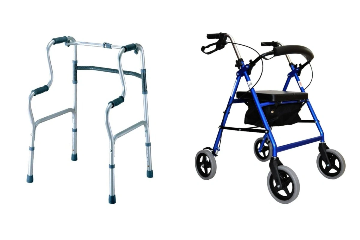 Model statického a mobilního chodítka.